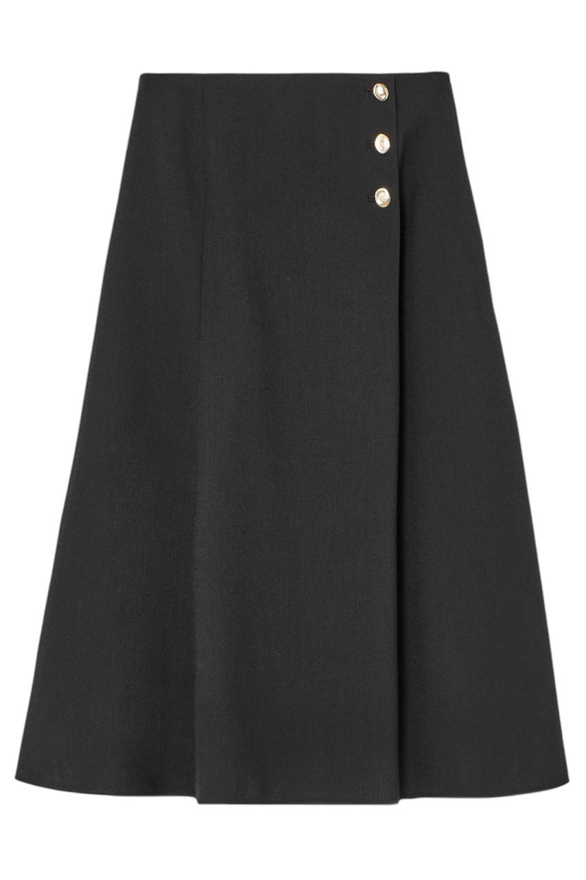 【アナイ/ANAYI】のカラミリネンライクアシメタックスカート インテリア・キッズ・メンズ・レディースファッション・服の通販 founy(ファニー) 　ファッション　Fashion　レディースファッション　Fashion for Women　スカート　Skirts　フレア　Flare, Flared　メタル　Metal, Metal Parts　ラップ　Wrap, Wrap Design　リネン　Linen, Linen Fabric　ブラック|ID: prp329100004431574 ipo3291000000032848101