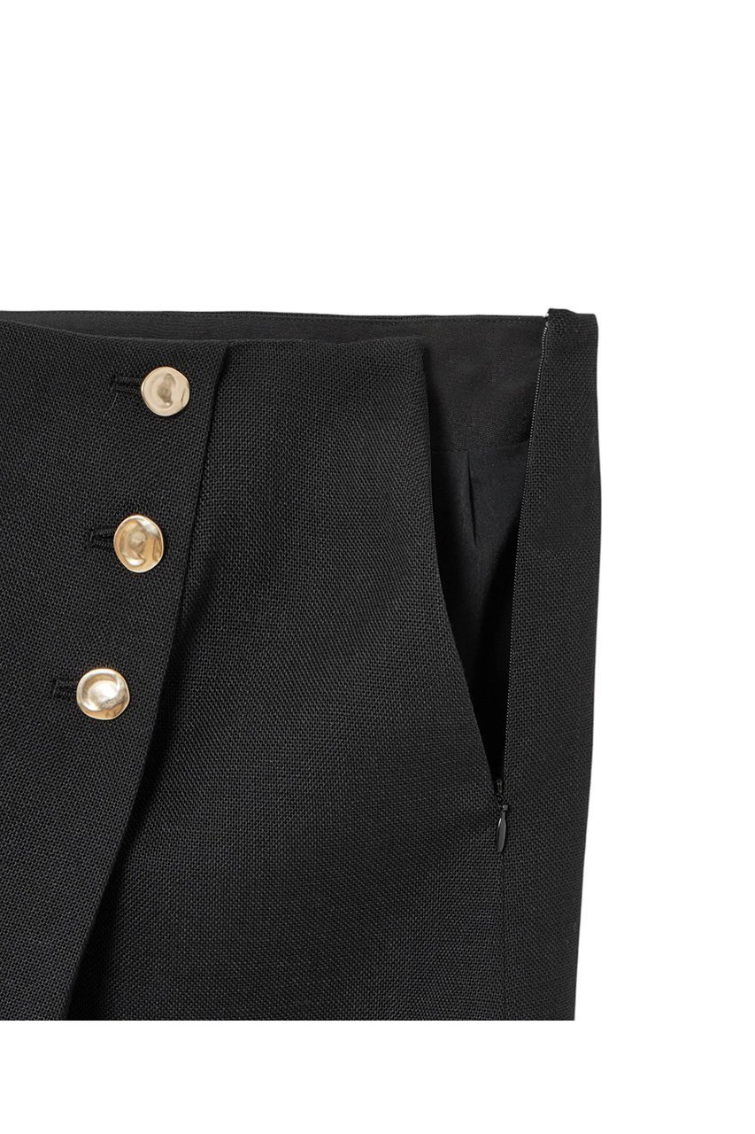 【アナイ/ANAYI】のカラミリネンライクアシメタックスカート 人気、トレンドファッション・服の通販 founy(ファニー) 　ファッション　Fashion　レディースファッション　Fashion for Women　スカート　Skirts　フレア　Flare, Flared　メタル　Metal, Metal Parts　ラップ　Wrap, Wrap Design　リネン　Linen, Linen Fabric　other-3|ID: prp329100004431574 ipo3291000000032848112