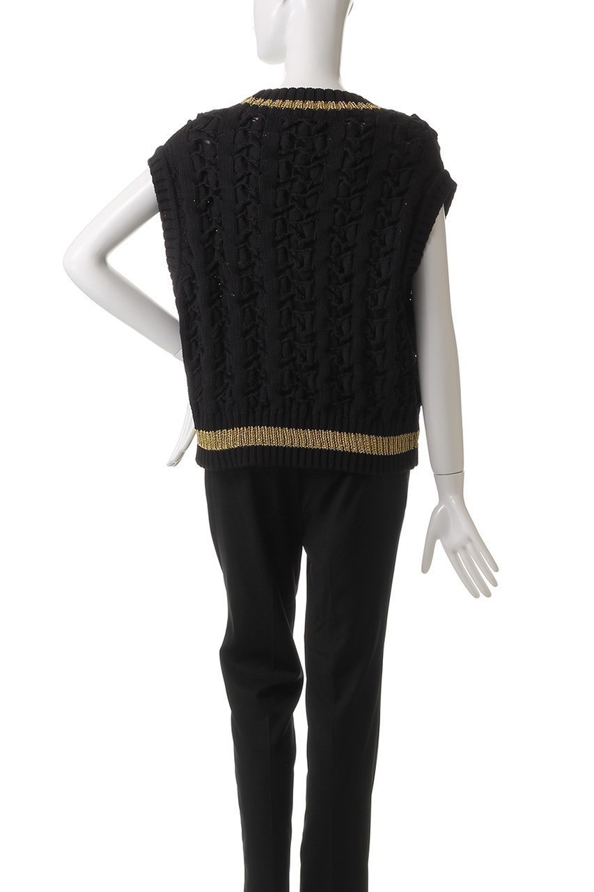 【ヒューエルミュージアム/hueLe Museum】の【STUMBLY】バルキーチルデンニットベスト 人気、トレンドファッション・服の通販 founy(ファニー) 　ファッション　Fashion　レディースファッション　WOMEN　トップス・カットソー　Tops/Tshirt　ニット　Knit Tops　ベスト/ジレ　Gilets/Vests　プルオーバー　Pullover　カットソー　Cut And Sew　エレガント 上品　Elegant　other-4|ID: prp329100004431577 ipo3291000000031259958