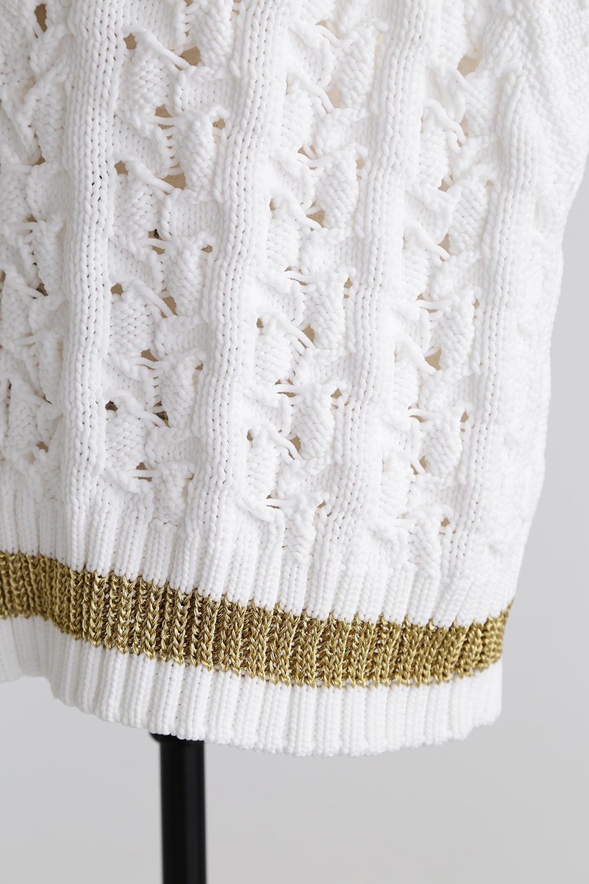 【ヒューエルミュージアム/hueLe Museum】の【STUMBLY】Bulky Tilden Knit Vest 人気、トレンドファッション・服の通販 founy(ファニー) 　ファッション　Fashion　レディースファッション　Fashion for Women　トップス・カットソー　Cut & Sew Tops　ニット　Knit Tops & Sweaters　ベスト&ジレ / 重ね着スタイル　Vests & Gilets　カジュアルプルオーバー・ニットトップス　Pullovers & Knit Tops / Casual Pullovers　カットソー　Cut and Sewn Top　エレガント 上品　Elegant　other-7|ID: prp329100004431577 ipo3291000000032955204