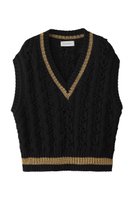 【ヒューエルミュージアム/hueLe Museum】の【STUMBLY】Bulky Tilden Knit Vest 人気、トレンドファッション・服の通販 founy(ファニー) ファッション Fashion レディースファッション Fashion for Women トップス・カットソー Cut & Sew Tops ニット Knit Tops & Sweaters ベスト&ジレ / 重ね着スタイル Vests & Gilets カジュアルプルオーバー・ニットトップス Pullovers & Knit Tops / Casual Pullovers カットソー Cut and Sewn Top エレガント 上品 Elegant |ID:prp329100004431577