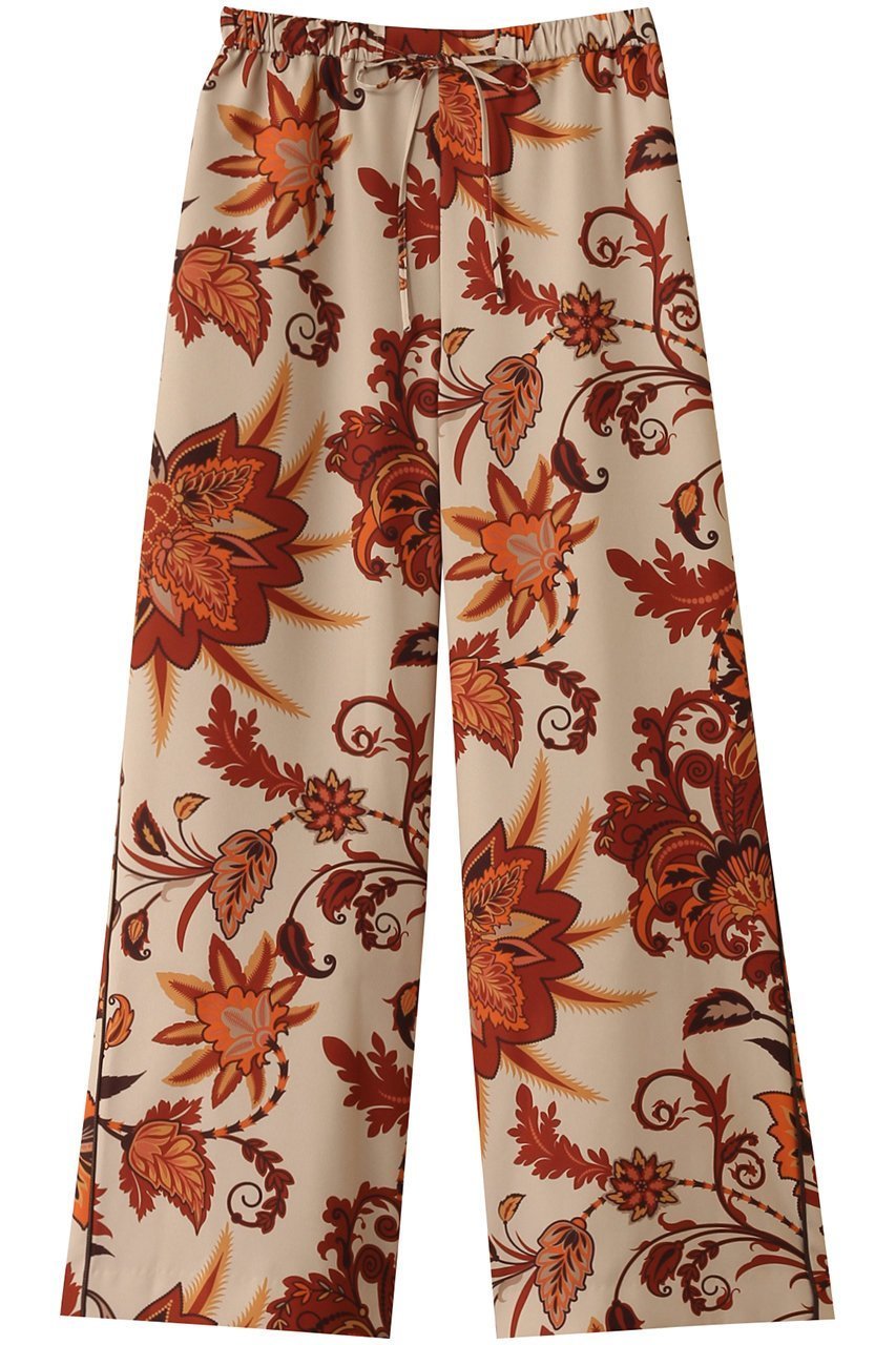 【ヒューエルミュージアム/hueLe Museum】の【STUMBLY】Printed Flower Easy Pants インテリア・キッズ・メンズ・レディースファッション・服の通販 founy(ファニー) 　ファッション　Fashion　レディースファッション　Fashion for Women　パンツ　Pants & Trousers　シンプル　Simple, Minimal　フラワー　Flower, Floral　プリント　Print, Printed Pattern　リゾート　Resort, Vacation Style　リラックス　Relax, Relaxed Fit　ワイド　Wide, Wide Fit　ベージュ|ID: prp329100004431580 ipo3291000000032931312