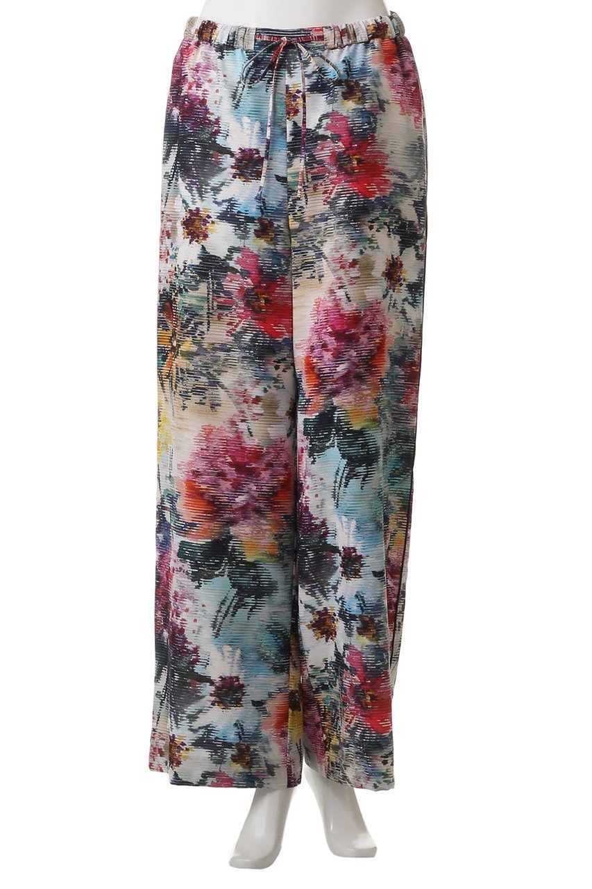 【ヒューエルミュージアム/hueLe Museum】の【STUMBLY】Printed Flower Easy Pants 人気、トレンドファッション・服の通販 founy(ファニー) 　ファッション　Fashion　レディースファッション　Fashion for Women　パンツ　Pants & Trousers　シンプル　Simple, Minimal　フラワー　Flower, Floral　プリント　Print, Printed Pattern　リゾート　Resort, Vacation Style　リラックス　Relax, Relaxed Fit　ワイド　Wide, Wide Fit　other-2|ID: prp329100004431580 ipo3291000000032931321