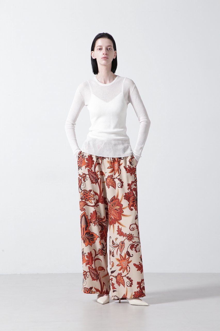 【ヒューエルミュージアム/hueLe Museum】の【STUMBLY】Printed Flower Easy Pants 人気、トレンドファッション・服の通販 founy(ファニー) 　ファッション　Fashion　レディースファッション　Fashion for Women　パンツ　Pants & Trousers　シンプル　Simple, Minimal　フラワー　Flower, Floral　プリント　Print, Printed Pattern　リゾート　Resort, Vacation Style　リラックス　Relax, Relaxed Fit　ワイド　Wide, Wide Fit　other-8|ID: prp329100004431580 ipo3291000000032931373