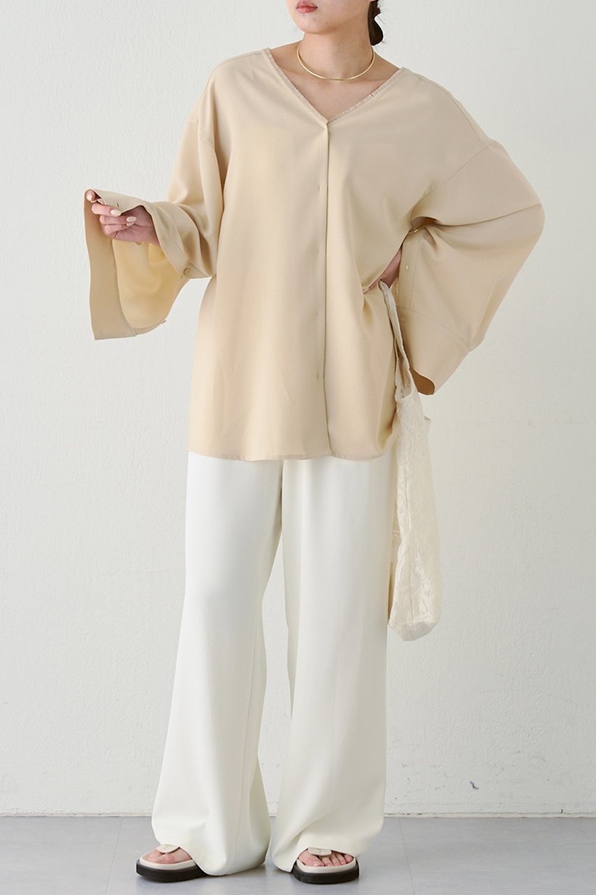 【ガリャルダガランテ/GALLARDAGALANTE】の2WAYフリンジブラウス 人気、トレンドファッション・服の通販 founy(ファニー) 　ファッション　Fashion　レディースファッション　Fashion for Women　トップス・カットソー　Cut & Sew Tops　シャツ・ブラウス・オフィスカジュアル　Elegant Blouses & Button-Ups　おすすめ　Recommended / Our Picks　とろみ　Fluid, Flowy Fabric　エレガント 上品　Elegant　スリット　Slit, Slit Detail　スリーブ　Sleeve, Long Sleeve / Short Sleeve　ドレープ　Drape, Draping Fabric　ロング　Long, Long-Length　other-3|ID: prp329100004433051 ipo3291000000032841690