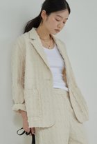【ガリャルダガランテ/GALLARDAGALANTE】のGIOLICAツイードジャケット 人気、トレンドファッション・服の通販 founy(ファニー) ファッション Fashion レディースファッション Fashion for Women アウター Coat / Outerwear Collection レディースジャケット・軽アウター Jackets おすすめ Recommended / Our Picks イタリア Italy クラッシュ Distressed, Crashed Style ジャケット Jacket, Outerwear セットアップ Set-Up, Coordinated Outfit ツイード Twill, Twill Weave デニム Denim, Jeans Material thumbnail アイボリー|ID: prp329100004433054 ipo3291000000032955926