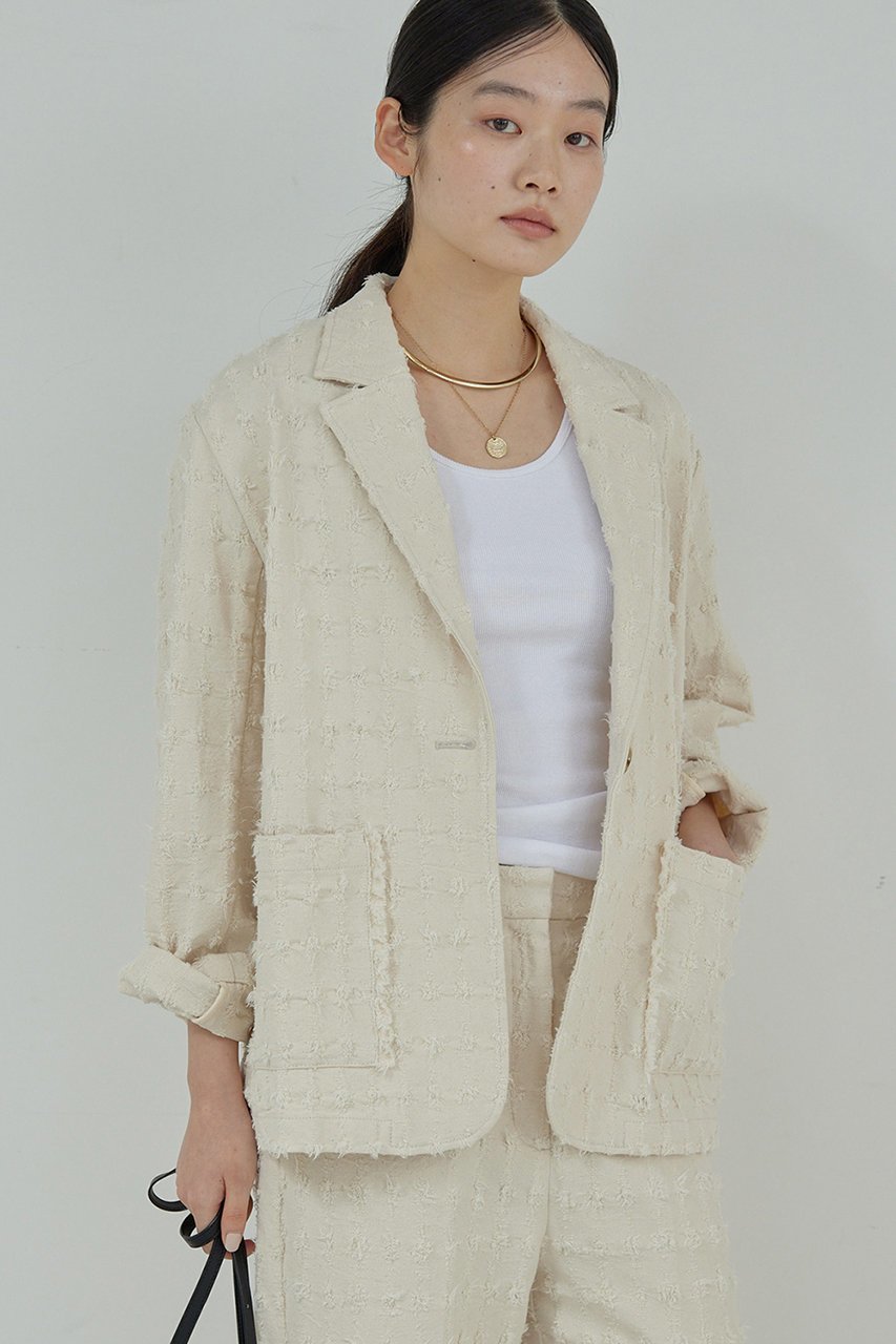 【ガリャルダガランテ/GALLARDAGALANTE】のGIOLICAツイードジャケット 人気、トレンドファッション・服の通販 founy(ファニー) 　ファッション　Fashion　レディースファッション　Fashion for Women　アウター　Coat / Outerwear Collection　レディースジャケット・軽アウター　Jackets　おすすめ　Recommended / Our Picks　イタリア　Italy　クラッシュ　Distressed, Crashed Style　ジャケット　Jacket, Outerwear　セットアップ　Set-Up, Coordinated Outfit　ツイード　Twill, Twill Weave　デニム　Denim, Jeans Material　other-7|ID: prp329100004433054 ipo3291000000032955943