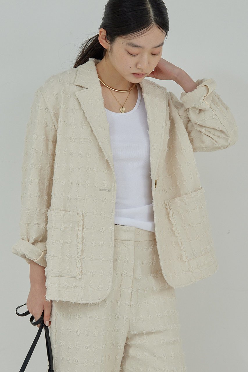 【ガリャルダガランテ/GALLARDAGALANTE】のGIOLICAツイードジャケット 人気、トレンドファッション・服の通販 founy(ファニー) 　ファッション　Fashion　レディースファッション　Fashion for Women　アウター　Coat / Outerwear Collection　レディースジャケット・軽アウター　Jackets　おすすめ　Recommended / Our Picks　イタリア　Italy　クラッシュ　Distressed, Crashed Style　ジャケット　Jacket, Outerwear　セットアップ　Set-Up, Coordinated Outfit　ツイード　Twill, Twill Weave　デニム　Denim, Jeans Material　other-8|ID: prp329100004433054 ipo3291000000032955946