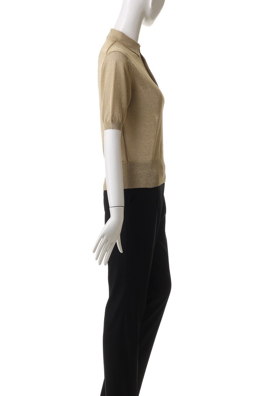 【マルティニーク/martinique】の【CURRENTAGE】グリッターポロニット 人気、トレンドファッション・服の通販 founy(ファニー) 　ファッション　Fashion　レディースファッション　Fashion for Women　トップス・カットソー　Cut & Sew Tops　ニット　Knit Tops & Sweaters　カジュアルプルオーバー・ニットトップス　Pullovers & Knit Tops / Casual Pullovers　グリッター　Glitter, Sparkle　コンパクト　Compact, Small Size　シンプル　Simple, Minimal　デニム　Denim, Jeans Material　フェミニン　Feminine, Girly　ワイド　Wide, Wide Fit　エレガント 上品　Elegant　再入荷　Restock / Back in Stock　other-3|ID: prp329100004433056 ipo3291000000032704267
