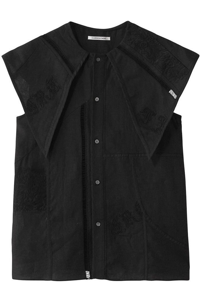 【マルティニーク/martinique】の【CURRENTAGE】エンブロイダリーブラウス インテリア・キッズ・メンズ・レディースファッション・服の通販 founy(ファニー) https://founy.com/ ファッション Fashion レディースファッション Fashion for Women トップス・カットソー Cut & Sew Tops シャツ・ブラウス・オフィスカジュアル Elegant Blouses & Button-Ups エンブロイダリー Embroidery Design ショート Short, Short Length スリーブ Sleeve, Long Sleeve / Short Sleeve デニム Denim, Jeans Material ビッグ Big, Oversized フェミニン Feminine, Girly フレア Flare, Flared |ID: prp329100004433058 ipo3291000000035391068