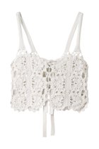 【マルティニーク/martinique】の【CURRENTAGE】コットンニットレースビスチェ 人気、トレンドファッション・服の通販 founy(ファニー) ファッション Fashion レディースファッション Fashion for Women トップス・カットソー Cut & Sew Tops ニット Knit Tops & Sweaters カジュアルプルオーバー・ニットトップス Pullovers & Knit Tops / Casual Pullovers ビスチェ Bustiers & Corset Tops / Layered Bustier Style クラシック Classic, Timeless Style シンプル Simple, Minimal デニム Denim, Jeans Material フェミニン Feminine, Girly リボン Ribbon, Bow レース Lace, Lace Fabric 再入荷 Restock / Back in Stock 透かし Cut-Out, Lacework thumbnail ホワイト|ID: prp329100004433059 ipo3291000000032704296