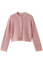 【アルアバイル/allureville】の【Loulou Willoughby】シークインエンブロイダリーカーディガン ピンク|ID: prp329100004433066 ipo3291000000036062442