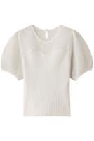 【アルアバイル/allureville】の【Loulou Willoughby】レーシーニットビスチェプルオーバー 人気、トレンドファッション・服の通販 founy(ファニー) ファッション Fashion レディースファッション Fashion for Women トップス・カットソー Cut & Sew Tops ニット Knit Tops & Sweaters カジュアルプルオーバー・ニットトップス Pullovers & Knit Tops / Casual Pullovers ビスチェ Bustiers & Corset Tops / Layered Bustier Style ダウン Down, Puffer デニム Denim, Jeans Material フェミニン Feminine, Girly リブニット Rib Knit, Ribbed Knit レース Lace, Lace Fabric |ID:prp329100004433067