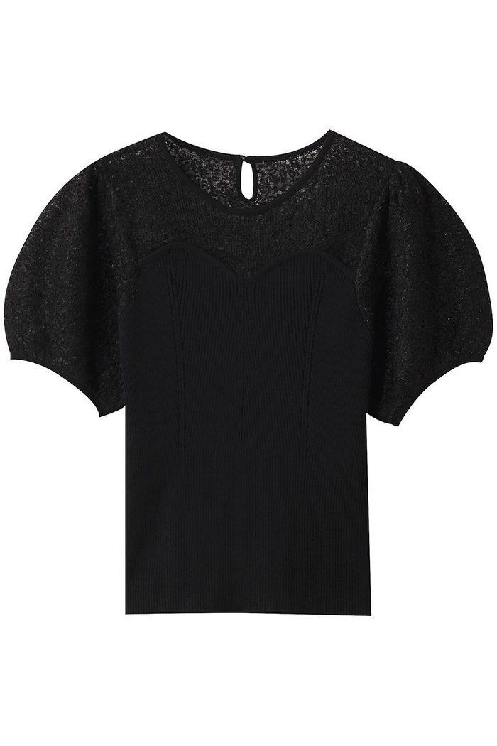 【アルアバイル/allureville】の【Loulou Willoughby】レーシーニットビスチェプルオーバー インテリア・キッズ・メンズ・レディースファッション・服の通販 founy(ファニー) https://founy.com/ ファッション Fashion レディースファッション Fashion for Women トップス・カットソー Cut & Sew Tops ニット Knit Tops & Sweaters カジュアルプルオーバー・ニットトップス Pullovers & Knit Tops / Casual Pullovers ビスチェ Bustiers & Corset Tops / Layered Bustier Style ダウン Down, Puffer デニム Denim, Jeans Material フェミニン Feminine, Girly リブニット Rib Knit, Ribbed Knit レース Lace, Lace Fabric 再入荷 Restock / Back in Stock |ID: prp329100004433067 ipo3291000000032707102