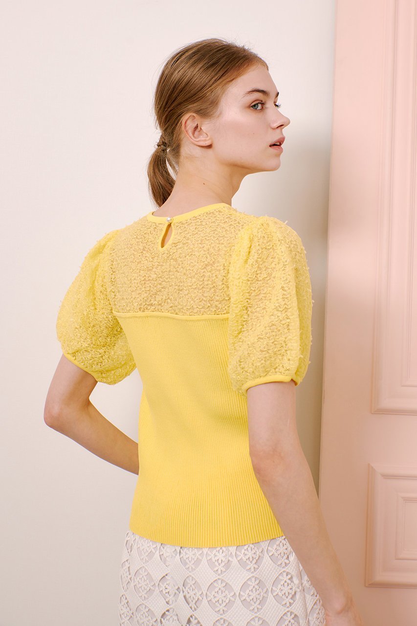 【アルアバイル/allureville】の【Loulou Willoughby】レーシーニットビスチェプルオーバー 人気、トレンドファッション・服の通販 founy(ファニー) 　ファッション　Fashion　レディースファッション　Fashion for Women　トップス・カットソー　Cut & Sew Tops　ニット　Knit Tops & Sweaters　カジュアルプルオーバー・ニットトップス　Pullovers & Knit Tops / Casual Pullovers　ビスチェ　Bustiers & Corset Tops / Layered Bustier Style　ダウン　Down, Puffer　デニム　Denim, Jeans Material　フェミニン　Feminine, Girly　リブニット　Rib Knit, Ribbed Knit　レース　Lace, Lace Fabric　再入荷　Restock / Back in Stock　other-8|ID: prp329100004433067 ipo3291000000035054409