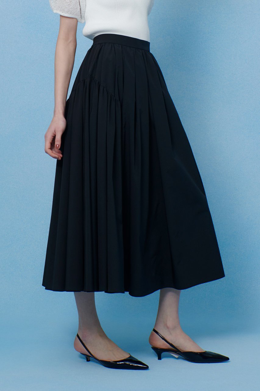 【アルアバイル/allureville】の【Loulou Willoughby】キリカエタックタフタスカート 人気、トレンドファッション・服の通販 founy(ファニー) 　ファッション　Fashion　レディースファッション　Fashion for Women　スカート　Skirts　ロングスカート　Long Skirts / Maxi & Midi Skirts　ギャザー　Gathered, Ruffled　シンプル　Simple, Minimal　タフタ　Taffeta, Structured Fabric　フィット　Fit, Slim Fit　フェミニン　Feminine, Girly　ロング　Long, Long-Length　エレガント 上品　Elegant　other-8|ID: prp329100004433068 ipo3291000000032706818