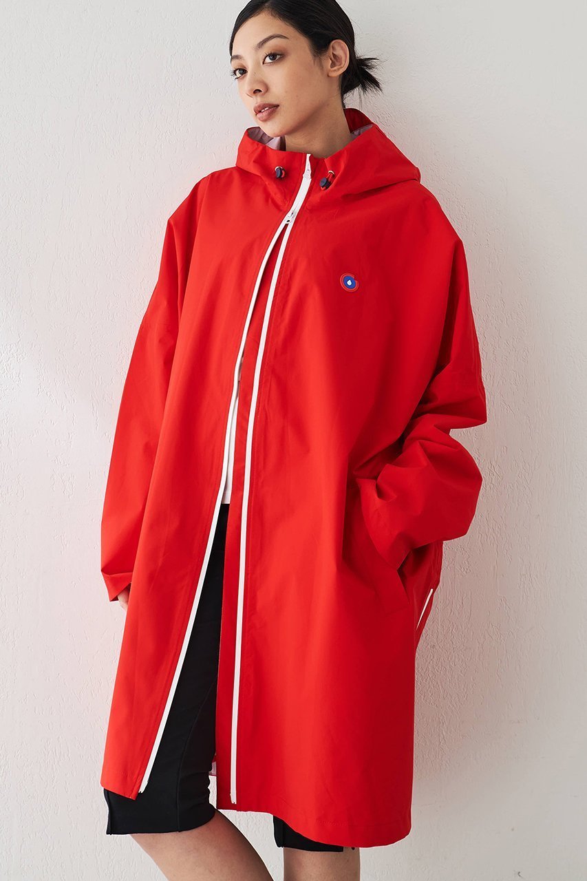【ウィムガゼット/Whim Gazette】の【flotte】RAIN CAPE インテリア・キッズ・メンズ・レディースファッション・服の通販 founy(ファニー) 　ファッション　Fashion　レディースファッション　Fashion for Women　アウター　Coat / Outerwear Collection　コート・ロングコート・ピーコート　Long Coats, Peacoats & More　カラフル　Colorful Design　軽量　Lightweight, Ultra Light　トレンチ　Trench, Trench Coat　ドローコード　Drawcord, Drawstring Cord　フランス　France, French　ポケット　Pocket, Pocket Detail　ミックス　Mix, Mixed Style　再入荷　Restock / Back in Stock　レッド|ID: prp329100004433070 ipo3291000000032923474