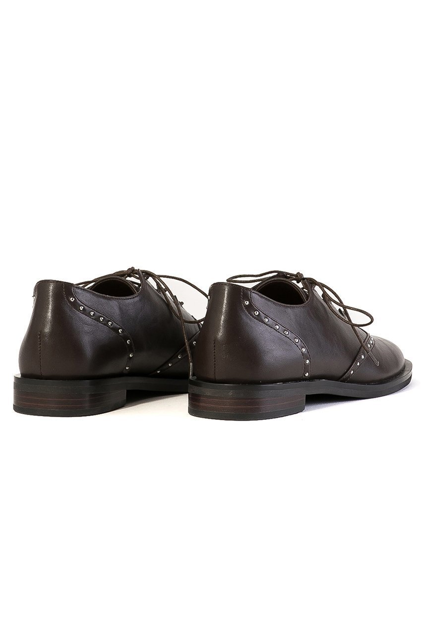 【ダニエラ アンド ジェマ/Daniella & GEMMA】の【レイン対応】マイクロスタッズレースアップシューズ 人気、トレンドファッション・服の通販 founy(ファニー) 　ファッション　Fashion　レディースファッション　Fashion for Women　クッション　Cushion, Throw Pillow　シューズ　Shoes, Footwear　スタイリッシュ　Stylish, Fashionable　スタッズ　Studs, Metal Accents　フラット　Flat, Flat Shoes　プレーン　Plain, Simple　レイン　Rain, Rainproof　レース　Lace, Lace Fabric　other-3|ID: prp329100004433073 ipo3291000000035456766