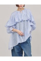 【カレンソロジー/Curensology】のリネンブレンドシアーブラウス 人気、トレンドファッション・服の通販 founy(ファニー) ファッション Fashion レディースファッション WOMEN トップス・カットソー Tops/Tshirt シャツ/ブラウス Shirts/Blouses エアリー Airy スリーブ Sleeve バランス Balance フリル Frills ロング Long NEW・新作・新着・新入荷 New Arrivals thumbnail サックス|ID: prp329100004433086 ipo3291000000030963696