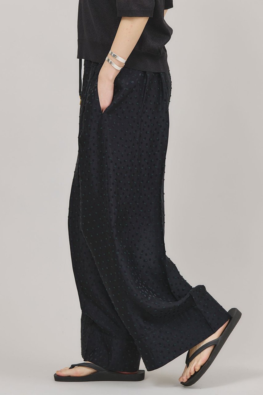 【カレンソロジー/Curensology】のドットカットジャガードパンツ 人気、トレンドファッション・服の通販 founy(ファニー) 　ファッション　Fashion　レディースファッション　Ladies' Fashion Online　パンツ　Pants　ドット　Dot　リラックス　Relax　ロング　Long　エレガント 上品　Elegant　再入荷　Restock/Back In Stock/Re Arrival　日本製　Made In Japan　other-3|ID: prp329100004433087 ipo3291000000032613604