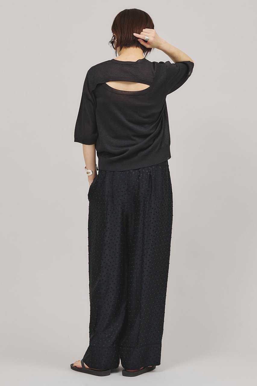 【カレンソロジー/Curensology】のドットカットジャガードパンツ 人気、トレンドファッション・服の通販 founy(ファニー) 　ファッション　Fashion　レディースファッション　Ladies' Fashion Online　パンツ　Pants　ドット　Dot　リラックス　Relax　ロング　Long　エレガント 上品　Elegant　再入荷　Restock/Back In Stock/Re Arrival　日本製　Made In Japan　other-7|ID: prp329100004433087 ipo3291000000032613608