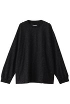 【メゾンスペシャル/MAISON SPECIAL】の【UNISEX】プライムオーバー フラワーインレー スカシジャガード BLK(ブラック)|ID:prp329100004433091