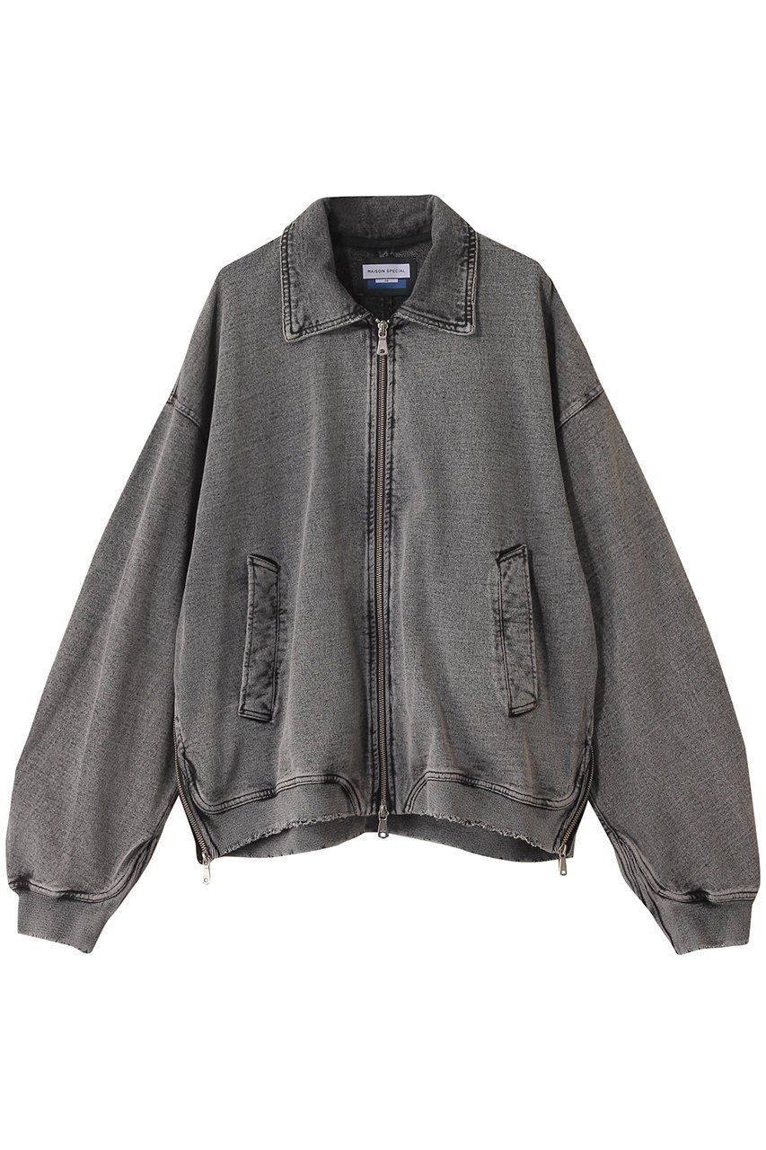 【メゾンスペシャル/MAISON SPECIAL】の【UNISEX】加工裏毛パッカリング衿つきジップアップブルゾン インテリア・キッズ・メンズ・レディースファッション・服の通販 founy(ファニー) 　ファッション　Fashion　レディースファッション　Fashion for Women　アウター　Coat / Outerwear Collection　レディースジャケット・軽アウター　Jackets　ブルゾンジャケット・スポーティアウター　Blouson Jackets　ユニセックス　Unisex, Genderless　サイドジップ　Side Zip, Side Zipper　ジャケット　Jacket, Outerwear　ブルゾン　Blouson, Bomber Jacket　WHT(ホワイト)|ID: prp329100004433093 ipo3291000000032960264