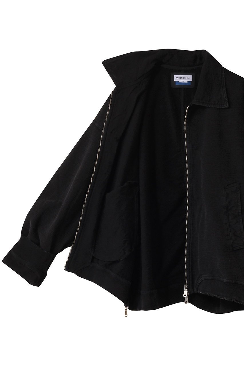 【メゾンスペシャル/MAISON SPECIAL】の【UNISEX】加工裏毛パッカリング衿つきジップアップブルゾン 人気、トレンドファッション・服の通販 founy(ファニー) 　ファッション　Fashion　レディースファッション　Fashion for Women　アウター　Coat / Outerwear Collection　レディースジャケット・軽アウター　Jackets　ブルゾンジャケット・スポーティアウター　Blouson Jackets　ユニセックス　Unisex, Genderless　サイドジップ　Side Zip, Side Zipper　ジャケット　Jacket, Outerwear　ブルゾン　Blouson, Bomber Jacket　other-7|ID: prp329100004433093 ipo3291000000032960283