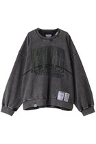 【メゾンスペシャル/MAISON SPECIAL】の【UNISEX】HYPNOSE加工スウェットクルー カレッジ風 BLK(ブラック)|ID:prp329100004433095