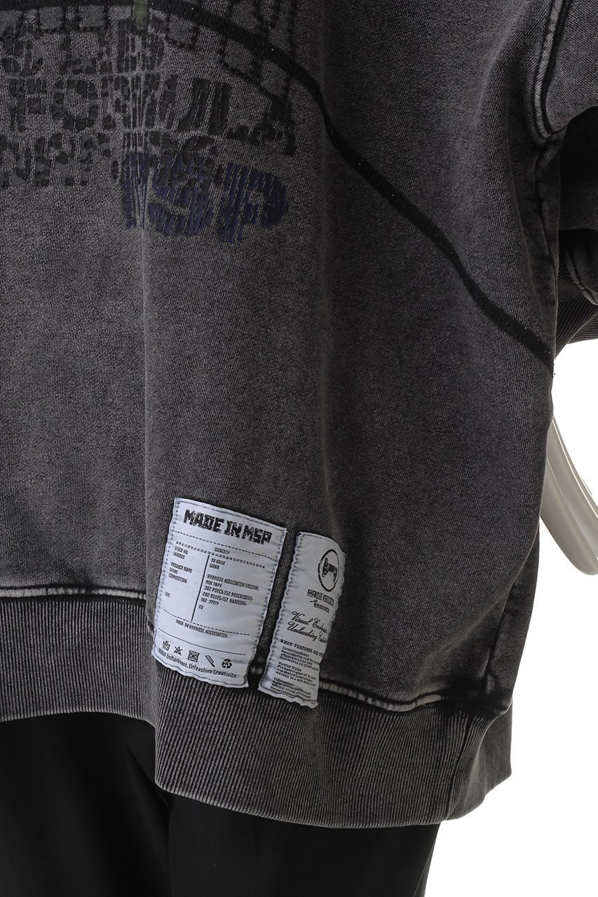 【メゾンスペシャル/MAISON SPECIAL】の【UNISEX】HYPNOSE加工スウェットクルー カレッジ風 人気、トレンドファッション・服の通販 founy(ファニー) 　ファッション　Fashion　レディースファッション　WOMEN　トップス・カットソー　Tops/Tshirt　シャツ/ブラウス　Shirts/Blouses　パーカ　Sweats　ロング / Tシャツ　T-Shirts　スウェット　Sweat　カットソー　Cut and Sewn　ユニセックス　Unisex　スウェット　Sweat　スラックス　Slacks　デニム　Denim　リラックス　Relax　other-6|ID: prp329100004433095 ipo3291000000031326939