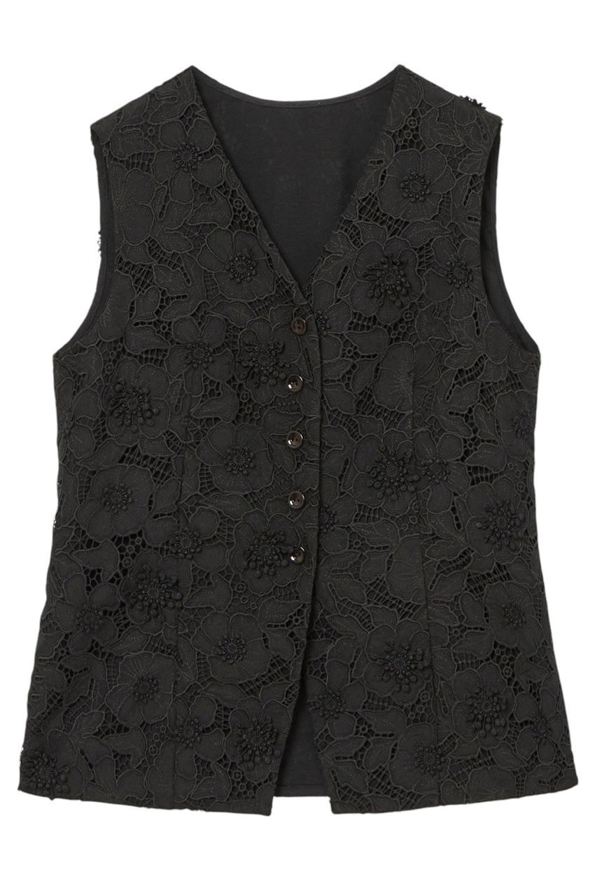【アナイ/ANAYI】の3Dレース刺繍ジレ ブラウス 人気、トレンドファッション・服の通販 founy(ファニー) ファッション Fashion レディースファッション Fashion for Women アウター Coat / Outerwear Collection トップス・カットソー Cut & Sew Tops キャミソール&ノースリーブ Camisoles & Sleeveless Tops シャツ・ブラウス・オフィスカジュアル Elegant Blouses & Button-Ups ベスト&ジレ / 重ね着スタイル Vests & Gilets ノースリーブ Sleeveless, No-Sleeve バランス Balance, Style Balance フラワー Flower, Floral レース Lace, Lace Fabric ロング Long, Long-Length ワーク Workwear, Utility Style 再入荷 Restock / Back in Stock other-1|ID: prp329100004433102 ipo3291000000035924591