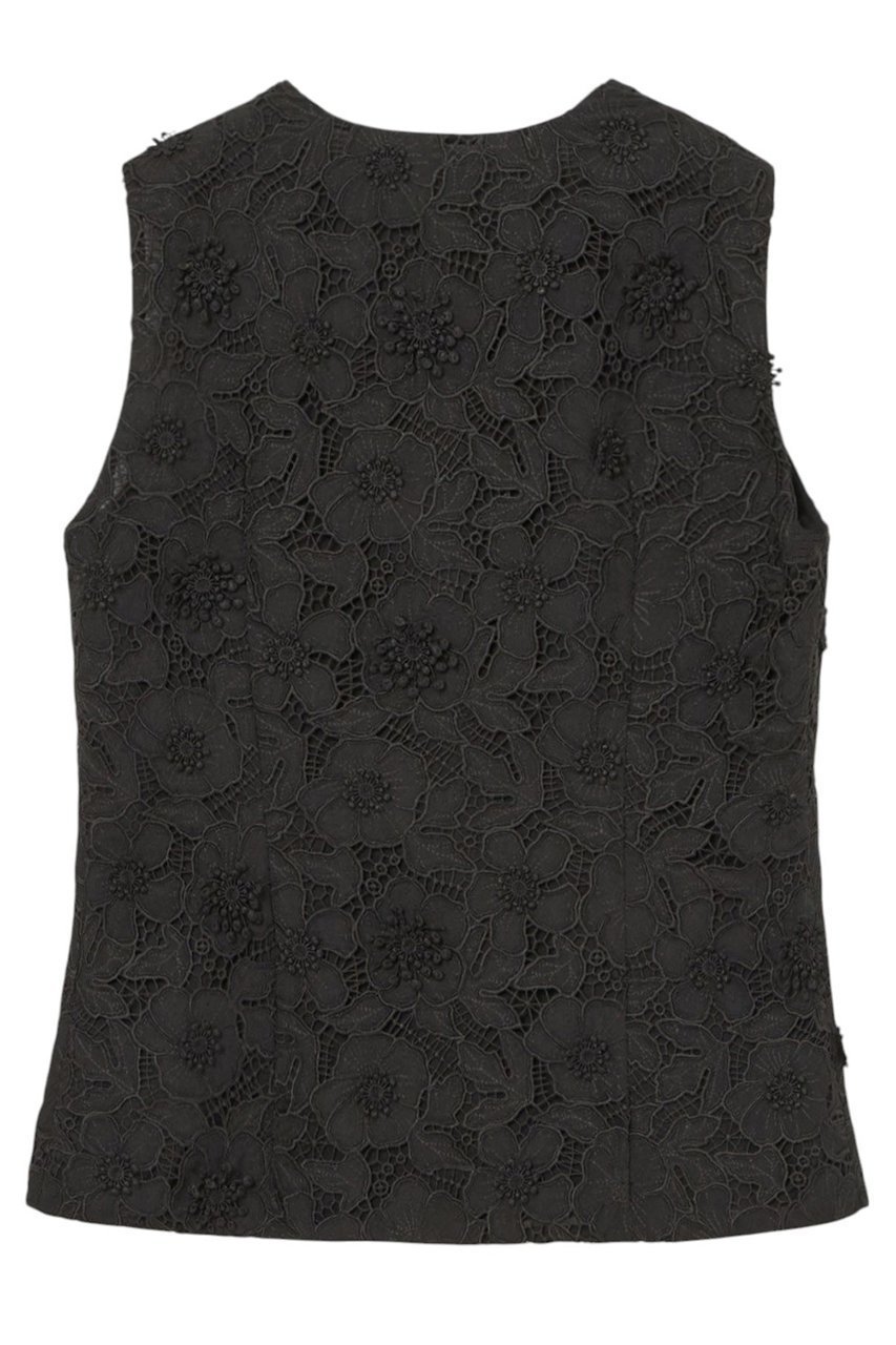 【アナイ/ANAYI】の3Dレース刺繍ジレ ブラウス 人気、トレンドファッション・服の通販 founy(ファニー) ファッション Fashion レディースファッション Fashion for Women アウター Coat / Outerwear Collection トップス・カットソー Cut & Sew Tops キャミソール&ノースリーブ Camisoles & Sleeveless Tops シャツ・ブラウス・オフィスカジュアル Elegant Blouses & Button-Ups ベスト&ジレ / 重ね着スタイル Vests & Gilets ノースリーブ Sleeveless, No-Sleeve バランス Balance, Style Balance フラワー Flower, Floral レース Lace, Lace Fabric ロング Long, Long-Length ワーク Workwear, Utility Style 再入荷 Restock / Back in Stock other-2|ID: prp329100004433102 ipo3291000000035924593