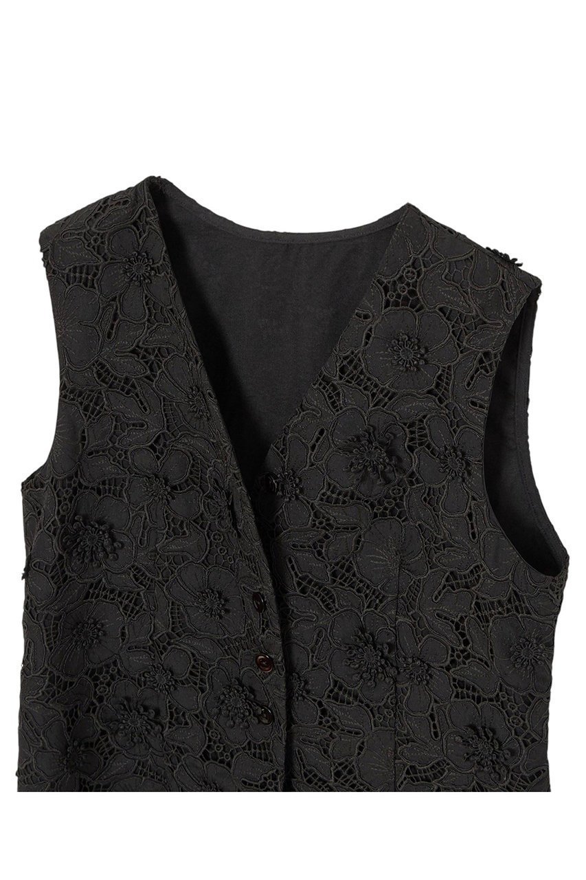 【アナイ/ANAYI】の3Dレース刺繍ジレ ブラウス 人気、トレンドファッション・服の通販 founy(ファニー) ファッション Fashion レディースファッション Fashion for Women アウター Coat / Outerwear Collection トップス・カットソー Cut & Sew Tops キャミソール&ノースリーブ Camisoles & Sleeveless Tops シャツ・ブラウス・オフィスカジュアル Elegant Blouses & Button-Ups ベスト&ジレ / 重ね着スタイル Vests & Gilets ノースリーブ Sleeveless, No-Sleeve バランス Balance, Style Balance フラワー Flower, Floral レース Lace, Lace Fabric ロング Long, Long-Length ワーク Workwear, Utility Style 再入荷 Restock / Back in Stock other-3|ID: prp329100004433102 ipo3291000000035924594