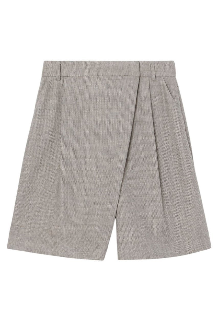 【アナイ/ANAYI】の麻調スラブドビーショートパンツ インテリア・キッズ・メンズ・レディースファッション・服の通販 founy(ファニー) 　ファッション　Fashion　レディースファッション　Fashion for Women　パンツ　Pants & Trousers　ショートパンツ・ハーフパンツ　High-Waisted & Relaxed Shorts　おすすめ　Recommended / Our Picks　エレガント 上品　Elegant　キュロット　Culottes, Wide Shorts　ショート　Short, Short Length　ジャケット　Jacket, Outerwear　ダブル　Double, Double-Breasted　フロント　Front, Front Design　メランジ　Melange, Mixed Yarn　ラップ　Wrap, Wrap Design　別注　Limited Edition, Custom Order　ブラウン|ID: prp329100004433107 ipo3291000000035639864