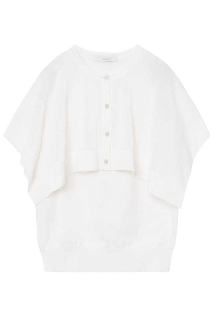 【アナイ/ANAYI】のコットンナイロンサマーツイン インテリア・キッズ・メンズ・レディースファッション・服の通販 founy(ファニー) https://founy.com/ ファッション Fashion レディースファッション Fashion for Women トップス・カットソー Cut & Sew Tops ニット Knit Tops & Sweaters カジュアルプルオーバー・ニットトップス Pullovers & Knit Tops / Casual Pullovers おすすめ Recommended / Our Picks アメリカン American Style アンサンブル Ensemble Set スクエア Square, Square Shape スリーブ Sleeve, Long Sleeve / Short Sleeve ボレロ Bolero, Short Cardigan |ID: prp329100004433110 ipo3291000000032931767
