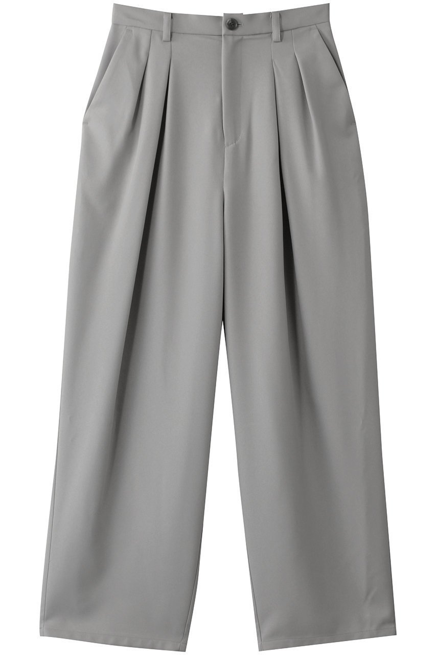 【ミディウミソリッド/MIDIUMISOLID】のtuck wide tapered PT.M パンツ インテリア・キッズ・メンズ・レディースファッション・服の通販 founy(ファニー) 　ファッション　Fashion　レディースファッション　Fashion for Women　パンツ　Pants & Trousers　シンプル　Simple, Minimal　ワイド　Wide, Wide Fit　エレガント 上品　Elegant　l.gray|ID: prp329100004433119 ipo3291000000032909698