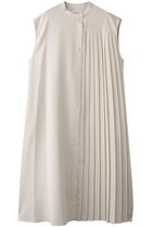 【ミディウミソリッド/MIDIUMISOLID】のasymmetry pleats N/S OP.S ワンピース ivory|ID:prp329100004433120