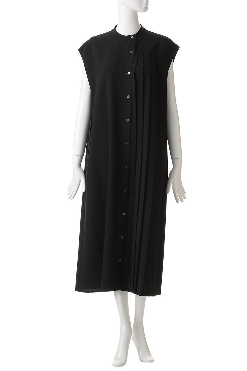 【ミディウミソリッド/MIDIUMISOLID】のasymmetry pleats N/S OP.S ワンピース 人気、トレンドファッション・服の通販 founy(ファニー) 　ファッション　Fashion　レディースファッション　Fashion for Women　ワンピース　Dresses　チュニック　Tunic Tops & Dresses　アシンメトリー　Asymmetrical Style　シンプル　Simple, Minimal　チュニック　Tunic, Long Top　ノースリーブ　Sleeveless, No-Sleeve　プリーツ　Pleats, Pleated　ロング　Long, Long-Length　エレガント 上品　Elegant　other-2|ID: prp329100004433120 ipo3291000000032867153