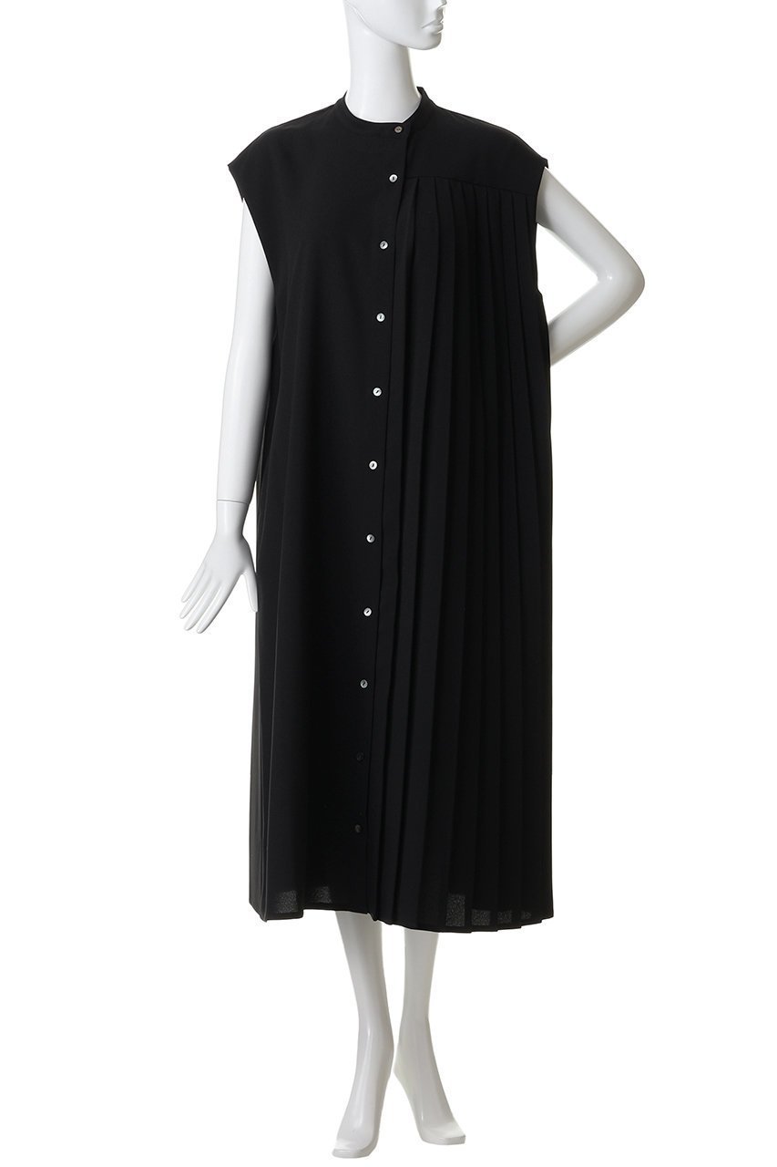 【ミディウミソリッド/MIDIUMISOLID】のasymmetry pleats N/S OP.S ワンピース 人気、トレンドファッション・服の通販 founy(ファニー) 　ファッション　Fashion　レディースファッション　Fashion for Women　ワンピース　Dresses　チュニック　Tunic Tops & Dresses　2026年　2026　なめらか　Smooth, Silky Texture　アシンメトリー　Asymmetrical Style　オケージョン　Occasion Wear　シンプル　Simple, Minimal　スリーブ　Sleeve, Long Sleeve / Short Sleeve　チュニック　Tunic, Long Top　ノースリーブ　Sleeveless, No-Sleeve　フレンチ　French, French Style　プリーツ　Pleats, Pleated　ロング　Long, Long-Length　エレガント 上品　Elegant　夏　Summer　春　Spring　S/S・春夏　SS, Spring/Summer, Warm Season　other-2|ID: prp329100004433120 ipo3291000000035977589