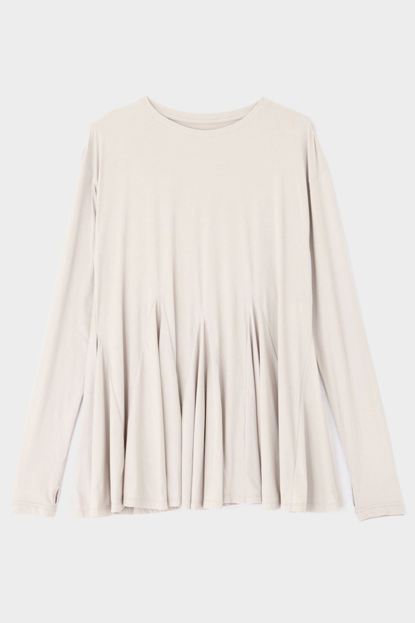 【ル フィル/LE PHIL】の【LE PHIL SPORTS】ハイマルチナイロントリコットカットソー インテリア・キッズ・メンズ・レディースファッション・服の通販 founy(ファニー) 　ファッション　Fashion　レディースファッション　Fashion for Women　トップス・カットソー　Cut & Sew Tops　シャツ・ブラウス・オフィスカジュアル　Elegant Blouses & Button-Ups　ロングTシャツ・Tシャツ　Longline T-Shirts & Tees　カットソー・ベーシックTシャツ　Cut-and-Sewn Tops / Stretch Tees & Basics　コンパクト　Compact, Small Size　スリーブ　Sleeve, Long Sleeve / Short Sleeve　バランス　Balance, Style Balance　フェミニン　Feminine, Girly　フレア　Flare, Flared　ロング　Long, Long-Length　グレー|ID: prp329100004433121 ipo3291000000035343095