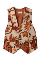 【ヒューエルミュージアム/hueLe Museum】の【STUMBLY】Printed Narrow ilhouette Gilet ベージュ|ID: prp329100004433128 ipo3291000000032967378
