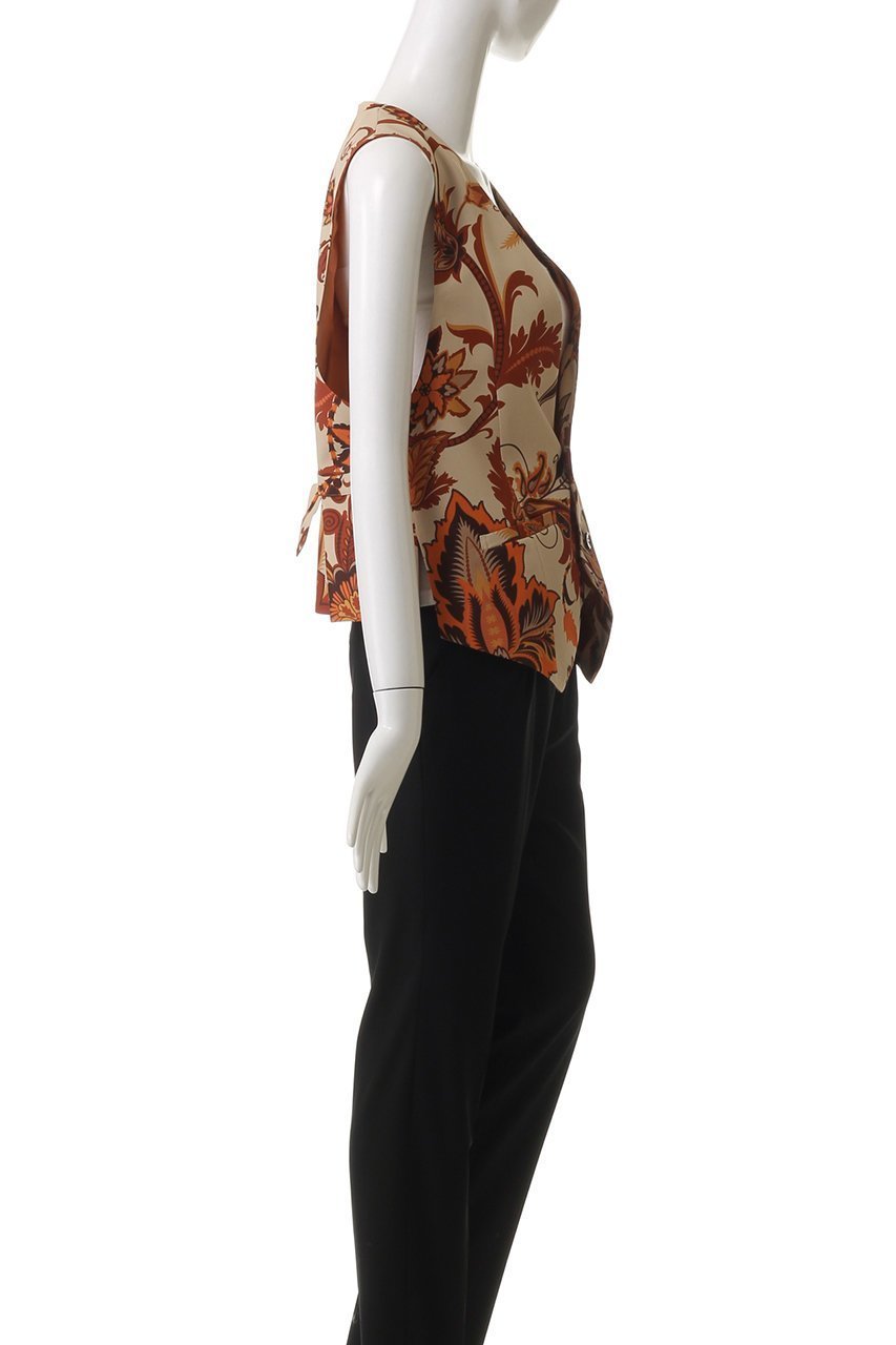 【ヒューエルミュージアム/hueLe Museum】の【STUMBLY】Printed Narrow ilhouette Gilet 人気、トレンドファッション・服の通販 founy(ファニー) 　ファッション　Fashion　レディースファッション　Fashion for Women　アウター　Coat / Outerwear Collection　レディースジャケット・軽アウター　Jackets　エレガント 上品　Elegant　カッティング　Cutting Detail　クラシカル　Classical, Vintage-Inspired　ジャケット　Jacket, Outerwear　スタイリッシュ　Stylish, Fashionable　プリント　Print, Printed Pattern　ベスト　Vest, Waistcoat　other-3|ID: prp329100004433128 ipo3291000000032967384