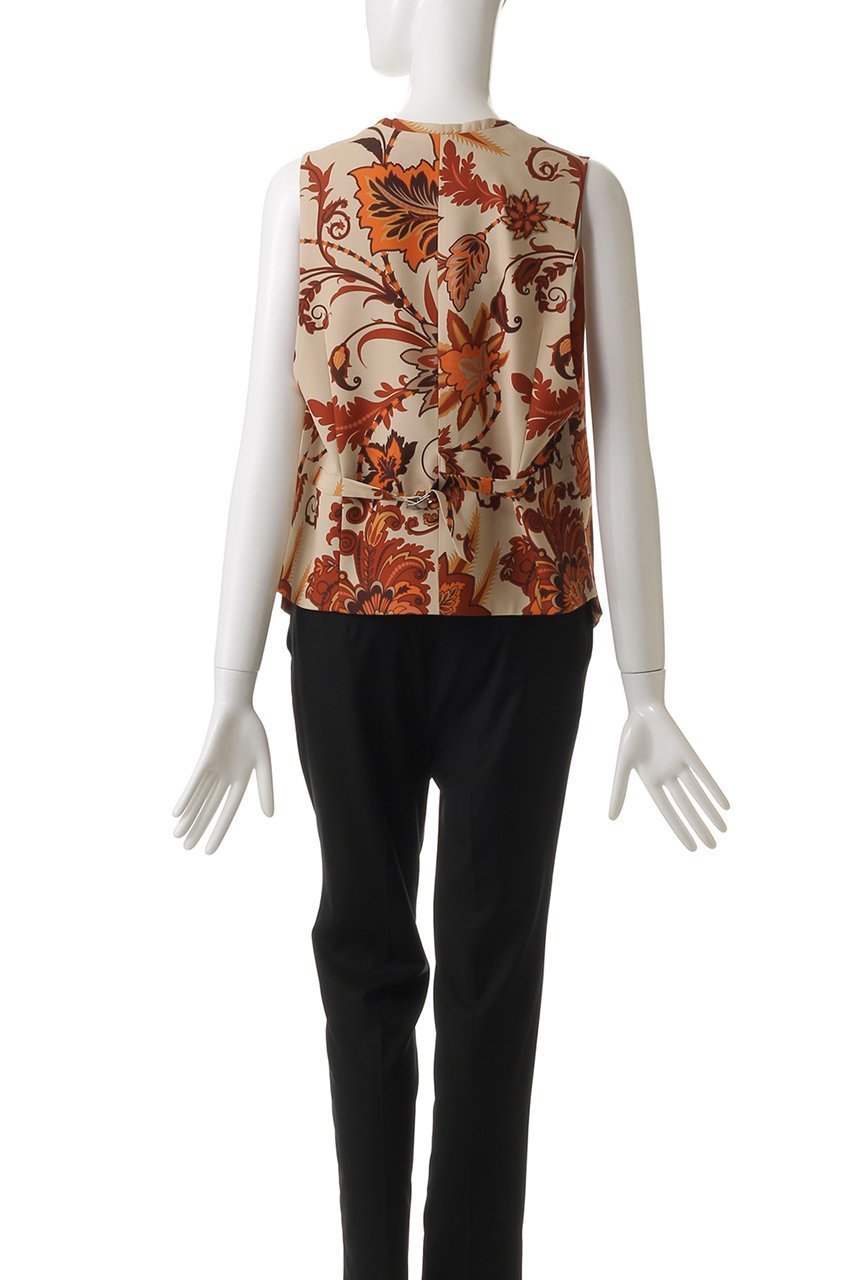 【ヒューエルミュージアム/hueLe Museum】の【STUMBLY】Printed Narrow ilhouette Gilet 人気、トレンドファッション・服の通販 founy(ファニー) 　ファッション　Fashion　レディースファッション　Fashion for Women　アウター　Coat / Outerwear Collection　レディースジャケット・軽アウター　Jackets　エレガント 上品　Elegant　カッティング　Cutting Detail　クラシカル　Classical, Vintage-Inspired　ジャケット　Jacket, Outerwear　スタイリッシュ　Stylish, Fashionable　プリント　Print, Printed Pattern　ベスト　Vest, Waistcoat　other-4|ID: prp329100004433128 ipo3291000000032967385