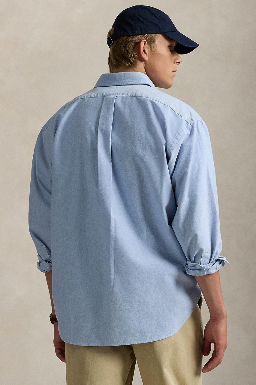 【ラルフローレン/RALPH LAUREN / MEN】の【MEN】【POLO RALPH LAUREN】オーガニック コットン ビッグ シャツ 人気、トレンドファッション・服の通販 founy(ファニー) 　ファッション　Fashion　メンズファッション　MEN　ウォッシュ　Wash　オーガニック　Organic　カフス　Cuffs　スリーブ　Sleeve　長袖　Long Sleeve　パッチ　Patch　ビッグ　Big　フィット　Fit　プリーツ　Pleats　ボックス　Box　ポケット　Pocket　リラックス　Relax　ロング　Long　other-5|ID: prp329100004434687 ipo3291000000031326512
