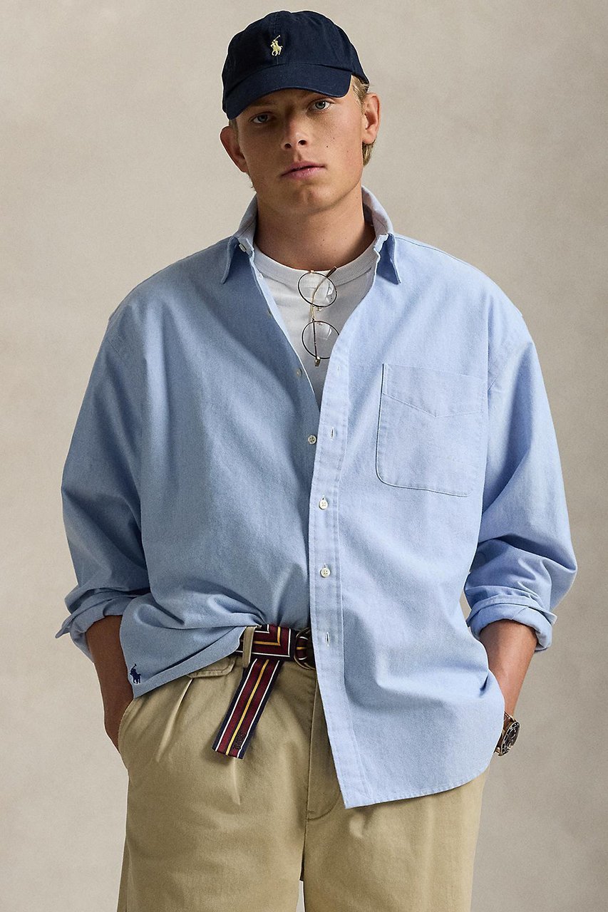 【ラルフローレン/RALPH LAUREN / MEN】の【MEN】【POLO RALPH LAUREN】オーガニック コットン ビッグ シャツ 人気、トレンドファッション・服の通販 founy(ファニー) 　ファッション　Fashion　メンズファッション　MEN　ウォッシュ　Wash　オーガニック　Organic　カフス　Cuffs　スリーブ　Sleeve　長袖　Long Sleeve　パッチ　Patch　ビッグ　Big　フィット　Fit　プリーツ　Pleats　ボックス　Box　ポケット　Pocket　リラックス　Relax　ロング　Long　other-6|ID: prp329100004434687 ipo3291000000031326513
