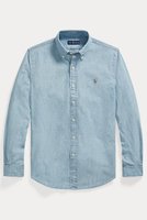 【ラルフローレン/RALPH LAUREN / MEN】の【MEN】【POLO RALPH LAUREN】カスタムフィット シャンブレー シャツ 人気、トレンドファッション・服の通販 founy(ファニー) ファッション Fashion メンズファッション MEN おすすめ Recommend カフス Cuffs クラシック Classic シャンブレー Chambray ジャケット Jacket スリム Slim スリーブ Sleeve ダウン Down デニム Denim フィット Fit プリーツ Pleats ボックス Box ヨーク Yoke ロング Long エレガント 上品 Elegant 長袖 Long Sleeve |ID:prp329100004434688