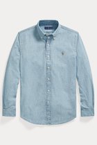 【ラルフローレン/RALPH LAUREN / MEN】の【MEN】【POLO RALPH LAUREN】カスタムフィット シャンブレー シャツ 人気、トレンドファッション・服の通販 founy(ファニー) ファッション Fashion メンズファッション Fashion for Men おすすめ Recommended / Our Picks クラシック Classic, Timeless Style シャンブレー Chambray, Denim-Like Fabric ジャケット Jacket, Outerwear スリム Slim, Slim Fit スリーブ Sleeve, Long Sleeve / Short Sleeve デニム Denim, Jeans Material フィット Fit, Slim Fit ヨーク Yoke, Yoke Design ロング Long, Long-Length エレガント 上品 Elegant 長袖 Long Sleeve, Full Sleeve thumbnail ライトブルー|ID: prp329100004434688 ipo3291000000032851135