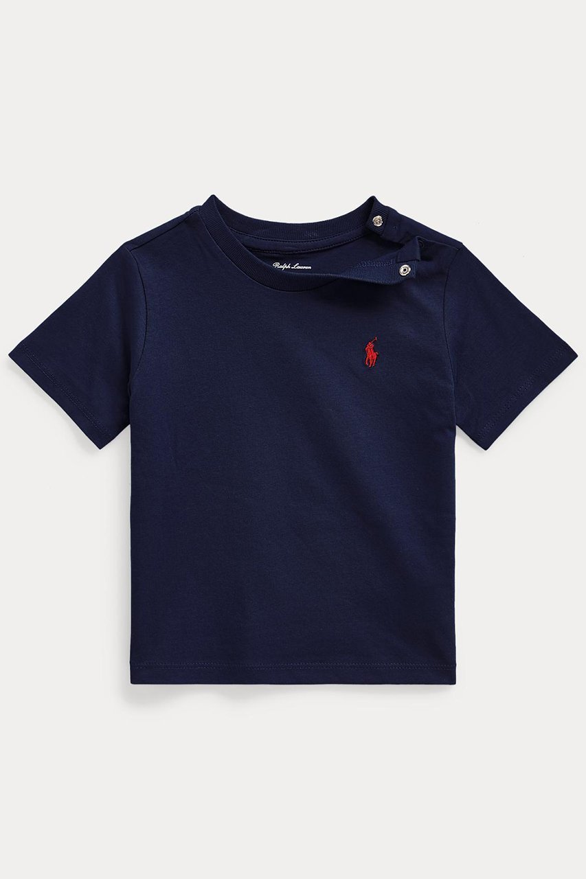 【ラルフローレン/RALPH LAUREN / KIDS】の【KIDS】【POLO RALPH LAUREN】コットン ジャージー クルーネック Tシャツ インテリア・キッズ・メンズ・レディースファッション・服の通販 founy(ファニー) 　ファッション　Fashion　キッズファッション　KIDS　トップス・カットソー　Tops/Tees/Kids　ウォッシュ　Wash　ジャージー　Jersey　ベビー　Baby　定番　Standard　ネイビー|ID: prp329100004434691 ipo3291000000030979118