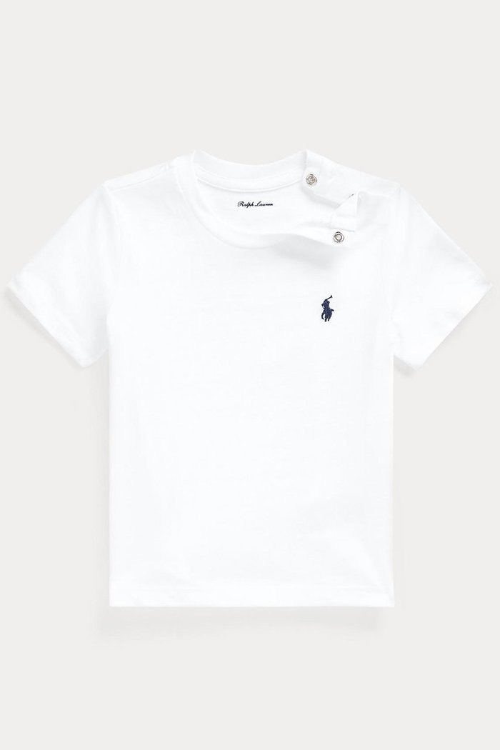 【ラルフローレン/RALPH LAUREN / KIDS】の【KIDS】【POLO RALPH LAUREN】コットン ジャージー クルーネック Tシャツ ネイビー 24M インテリア・キッズ・メンズ・レディースファッション・服の通販 founy(ファニー) https://founy.com/ ファッション Fashion キッズファッション Fashion for Kids トップス・カットソー Cut & Sew Tops ウォッシュ Washed Finish ベビー Baby, Babywear 定番 Standard, Basic Item |ID: prp329100004434691 ipo3291000000036236235