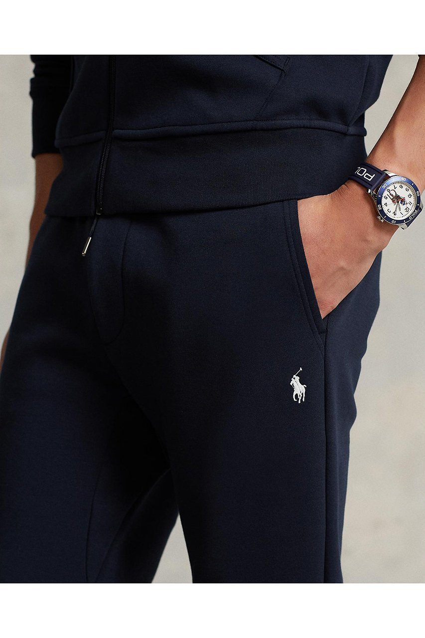 【ラルフローレン/RALPH LAUREN / MEN】の【MEN】【POLO RALPH LAUREN】ダブルニット ジョガー パンツ 人気、トレンドファッション・服の通販 founy(ファニー) 　ファッション　Fashion　メンズファッション　Fashion for Men　ボトムス　Bottoms　なめらか　Smooth, Silky Texture　シンプル　Simple, Minimal　ストレッチ　Stretch, Stretchy Fabric　ダブル　Double, Double-Breasted　ドローストリング　Drawstring, Pull Cord　パッチ　Patch, Appliqué　フロント　Front, Front Design　ポケット　Pocket, Pocket Detail　モダン　Modern, Contemporary　other-4|ID: prp329100004434692 ipo3291000000032908366